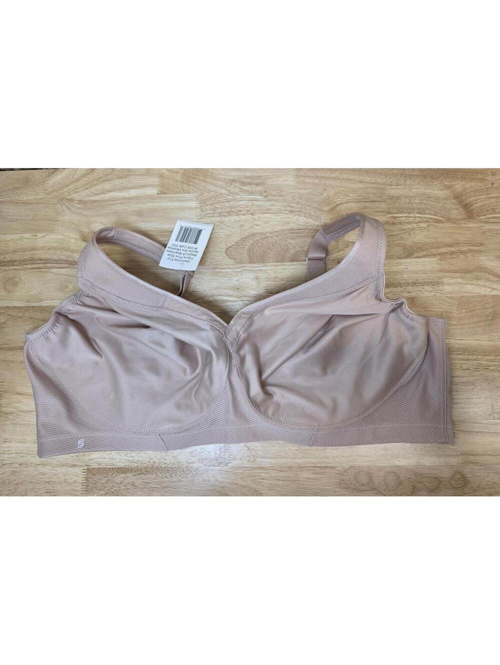 Glamorise MagicLift Seamless Sports Bra Wirefree #1006 Café Plus Size 50D
